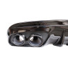 Diffuser for Mercedes W205 S205 AMG line double black round exhaust pipes