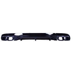 Diffusor kompatibel mit Mercedes E Coupé Cabrio C238 A238 Auspuffendrohre schwarz glänzend