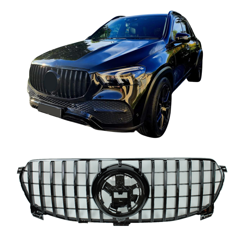 Grill for mercedes-benz gle w167 black without amg line (2020-2023)