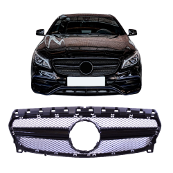 Grill kompatibel mit Mercedes-benz C117 cla-Klasse Facelift schwarz
