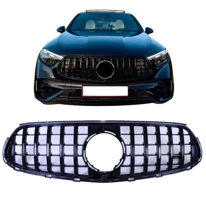 Grill compatibel met Mercedes GLC - GLC coupe X254 C254 glanzend zwart (2023+) Grill compatibel met Mercedes GLC - GLC coupe X254 C254 glanzend zwart (2023+)