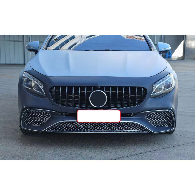 Frontstoßstange kompatibel mit Mercedes S Coupé Cabrio C217 A217 chrom Frontstoßstange kompatibel mit Mercedes S Coupé Cabrio C217 A217 chrom
