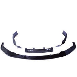 Front spoiler compatible with BMW 5 Series G30 G31 Sedan Touring (2016-2020) gloss black