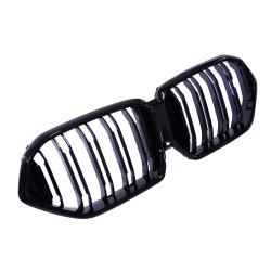 Grille de calandre compatible avec BMW X6 G06 2018+ double barres noir brillant