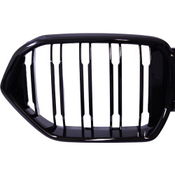 Grille de calandre compatible avec BMW X6 G06 2018+ double barres noir brillant