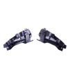 Diffuser for Mercedes C class W206 black round tips
