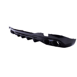 Diffusor für Mercedes C-Klasse W206 schwarz rund Spitzen