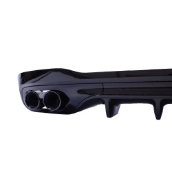 Diffusor für Mercedes C-Klasse W206 schwarz rund Spitzen