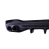 Diffusor für Mercedes C-Klasse W206 schwarz rund Spitzen