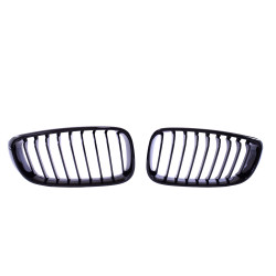 Grille de calandre compatible avec BMW Série 3 F34 noir brillant barres simples