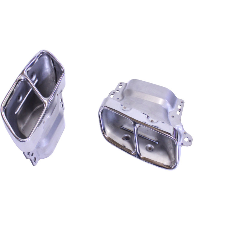 Exhaust pipes chrome for Diffuser Mercedes W176 and W117 45 2013-2017 Exhaust pipes chrome for Diffuser Mercedes W176 and W117 45 2013-2017