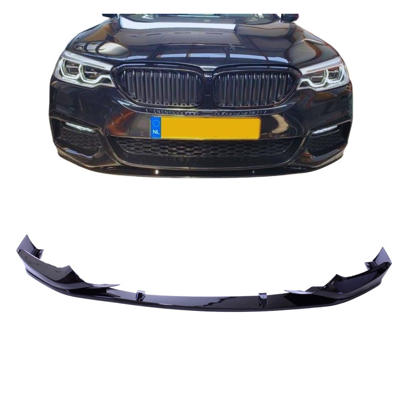 Frontlippe passend für BMW 5er G30 G31 Limousine Touring glänzend schwarz Frontlippe passend für BMW 5er G30 G31 Limousine Touring glänzend schwarz
