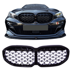 Grillnieren compatibel met BMW F40 F41 1 Reeks diamond grill