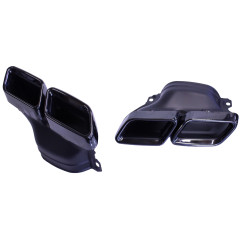 Diffusor voor Mercedes S-klasse W222 Facelift glanzend zwart S65-stijl