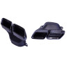 Diffusor voor Mercedes S-klasse W222 Facelift glanzend zwart S65-stijl