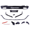 Diffusor voor Mercedes S-klasse W222 Facelift glanzend zwart S65-stijl