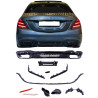 Diffusor voor Mercedes S-klasse W222 Facelift glanzend zwart S65-stijl