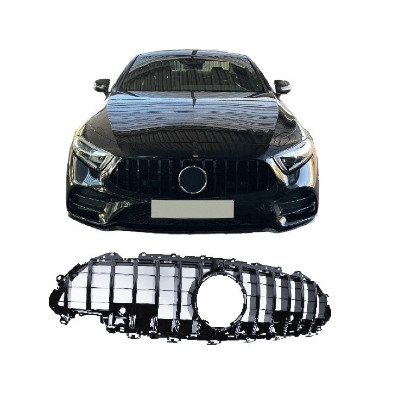 Grill für Mercedes-Benz CLS C257 schwarz glänzend Grill für Mercedes-Benz CLS C257 schwarz glänzend