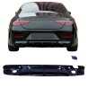 Diffuser for mercedes cls c257 double exhaust pieces glossy black square