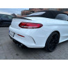 Diffusor kompatibel mit Mercedes C-Coupé Cabriolet C205 A205 AMG Line mit doppelten schwarzen runden Auspuffblenden