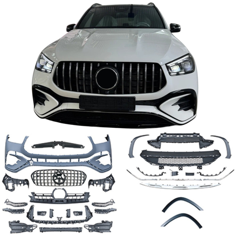 Voorbumper voor Mercedes GLE coupé C167 GLE SUV W167 new look Voorbumper voor Mercedes GLE coupé C167 GLE SUV W167 new look