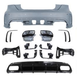 Rear bumper with diffuser matching Mercedes A-Class W176 AMG-Line