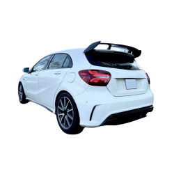 Roof spoiler compatible with Mercedes A class W176 gloss black