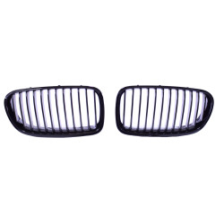 Grill kidneys compatible with BMW 5 Series F10 F11 glossy black single bars