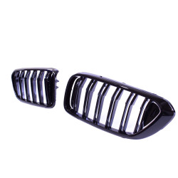 Grill kidneys compatible with BMW 6 Series G32 GT gloss black double bars
