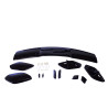 Roof spoiler compatible with Mercedes A class W176 gloss black