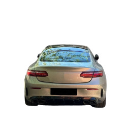 Diffusor kompatibel mit Mercedes E Coupé Cabrio C238 A238 Auspuffendrohre schwarz glänzend