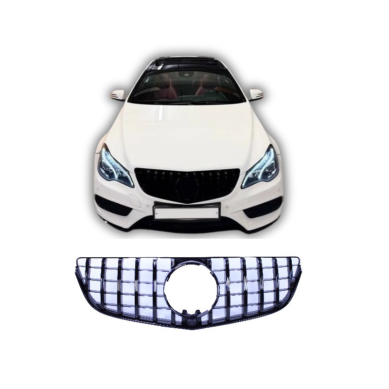 Kühlergrill kompatibel mit Mercedes E Coupé Cabrio Facelift W207 A207 glänzend schwarz Kühlergrill kompatibel mit Mercedes E Coupé Cabrio Facelift W207 A207 glänzend schwarz