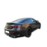 Diffuser glossy black with silver rim for Mercedes E coupe cabrio C238 A238 chrome round exhaust tips
