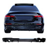 Diffuser for Mercedes E Class W213 S213 gloss black round exhaust tips