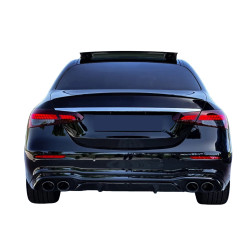 Diffusor kompatibel mit Mercedes E-Klasse W213 S213 glänzend schwarz runde Auspuffendrohre