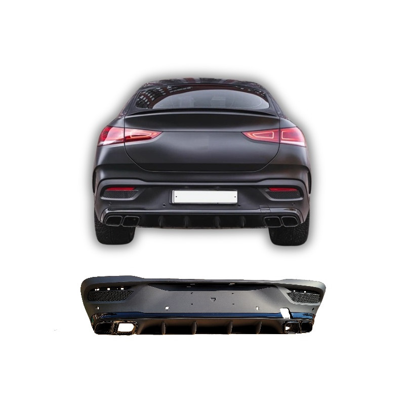 Diffusor für Mercedes GLE Coupé C167 schwarz glänzend