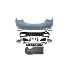 Achterbumper met diffusor compatibel met Mercedes C-klasse W206 Sedan PDC