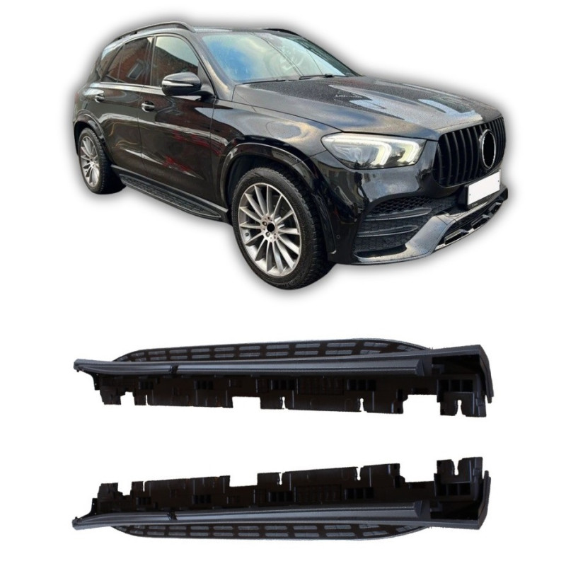 Trittbretter kompatibel mit mercedes-benz w167 gle schwarz