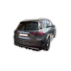 Diffuser for Mercedes GLE W167 2019+ with double chrome exhaust tips