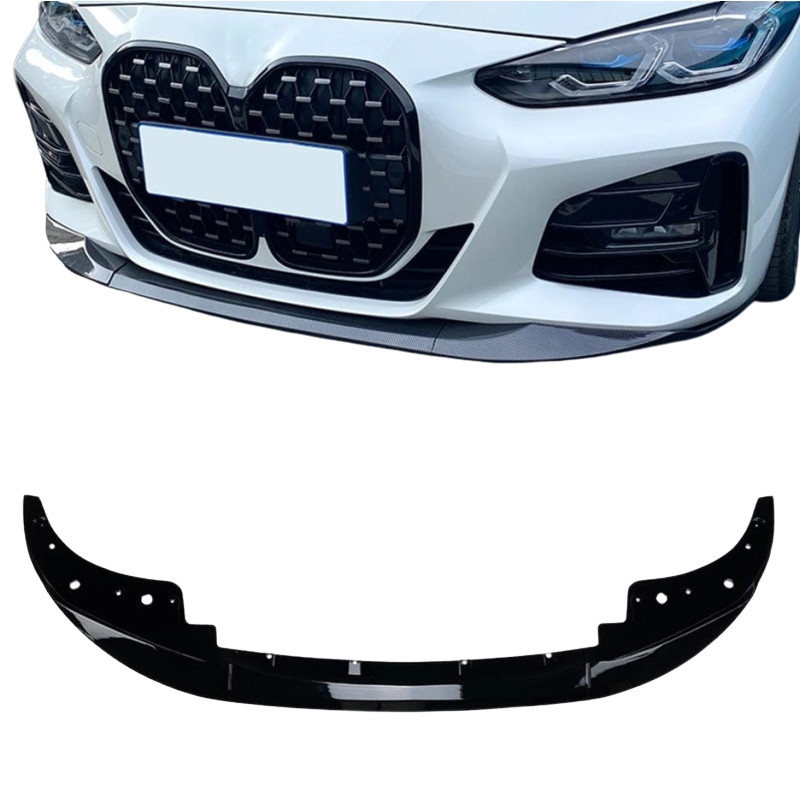 Frontspoiler passend für BMW 4er G22 G23 Coupe Cabrio glänzend schwarz Frontspoiler passend für BMW 4er G22 G23 Coupe Cabrio glänzend schwarz