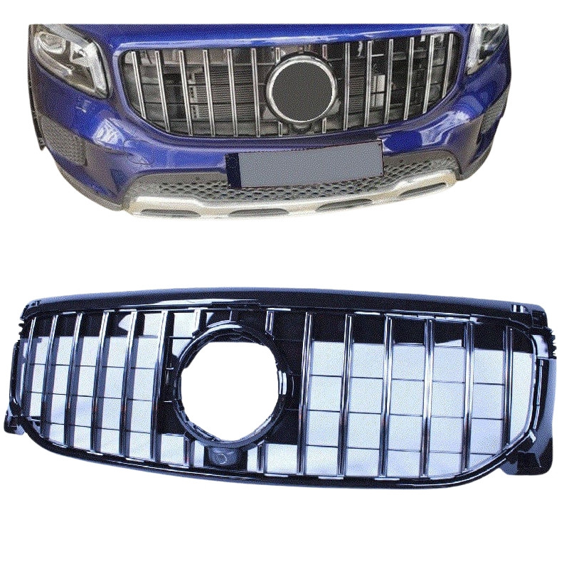 Kühlergrill kompatibel mit mercedes-benz glb x247 (2019+) chrom Kühlergrill kompatibel mit mercedes-benz glb x247 (2019+) chrom