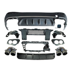 Diffuseur compatible avec les pots d'échappement ronds chromés de la Mercedes GLC X254