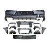 Diffusor kompatibel mit Mercedes GLC Coupe C254 schwarz quadratische Auspuffrohre