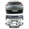 Diffusor kompatibel mit Mercedes GLC Coupe C254 schwarz quadratische Auspuffrohre