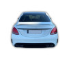 Diffuseur avec embouts d'échappement noirs compatible avec la Mercedes Classe C W205 berline et break