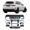 Diffusor passend bij Mercedes GLC 63 AMG SUV X254 zwart