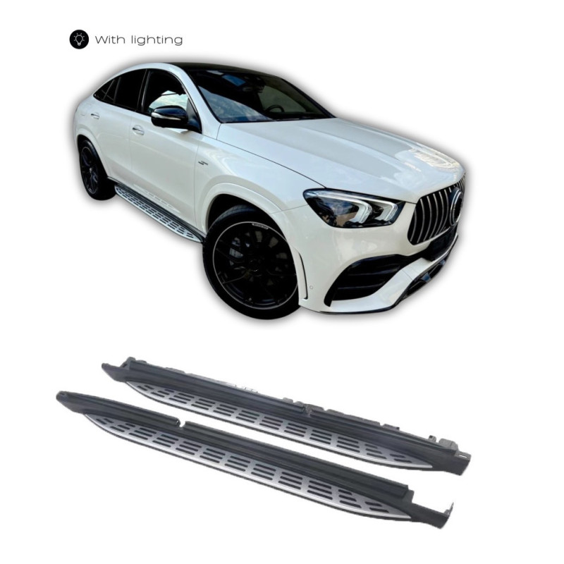 Sidesteps for Mercedes GLE coupe C167 with lighting Sidesteps for Mercedes GLE coupe C167 with lighting