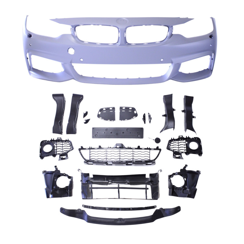 Front bumper compatible with BMW 4 Series F32 F33 Coupe Convertible F36 Gran Coupe M-Tech with PDC + SRA Front bumper compatible with BMW 4 Series F32 F33 Coupe Convertible F36 Gran Coupe M-Tech with PDC + SRA