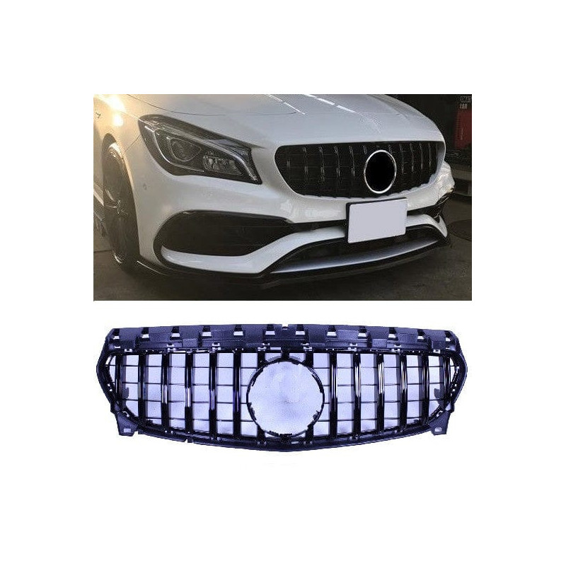 Grill compatible with mercedes-benz w117 cla-class facelift black Grill compatible with mercedes-benz w117 cla-class facelift black
