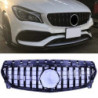Grill compatible with mercedes-benz w117 cla-class facelift black